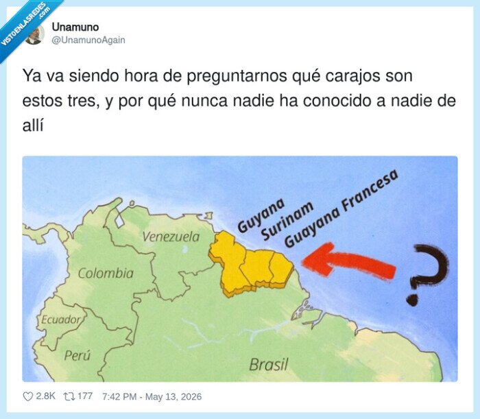 Guyana,Surinam,Guayana Francesa,América del Sur,geografía